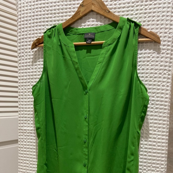 Worthington Tops - WORTHINGTON GREEN BLOUSE SLEEVELESS